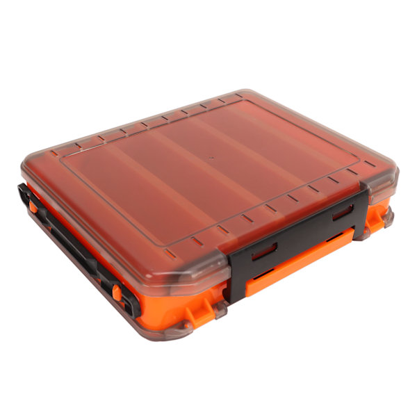 Fiskeutrustning Box Dubbelsidig Transparent PP Multi Fack Tackle Förvaringslåda för Beten Utomhus Resor