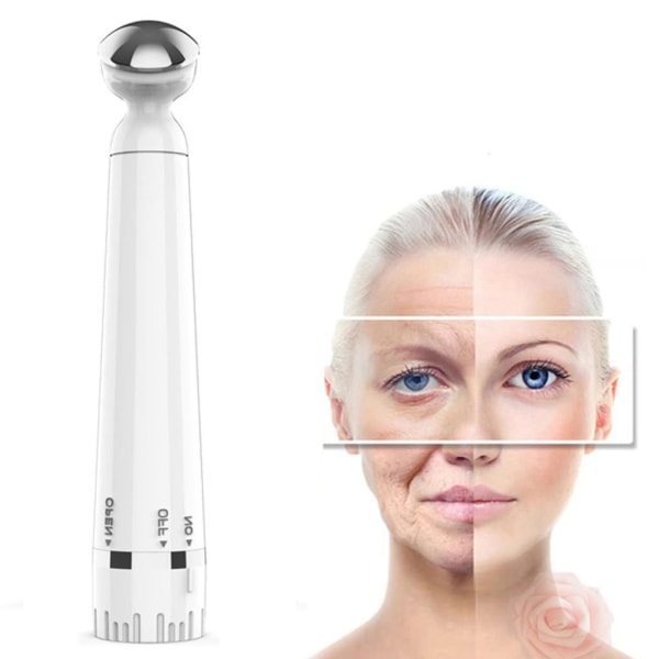 Mini Electric Vibration Eye Massager Anti-Aging Wrinkle Dark Circle Penna Borttagning Föryngring Skönhetsvård Bärbar penna