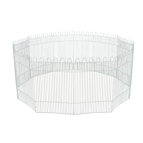 Stor 12PCS Färgbelagd Järnnät Hamster Inhägnad Lekhage Leksak med 27PCS Plastspänne för Igelkott Marsvin Kanin