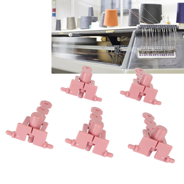 5 st stickmaskin-spännare stark plast enkel drift stabil stickspänning adapter för utbyte reparation