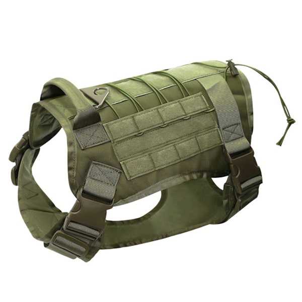 Justerbar Taktisk Hundsele, Militärklassade Material Molle System Väst med Kraftspridningsdesign, Ventilerande Mesh-vaddering, Anpassningsbar
