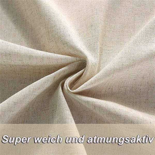 Kort nätgardin Bistrogardin Opak Boho Gardin Linne Bomull Beige Ren Enkel Färg Kort Gardin Draperingar med Tofs för Kök Vardagsrum