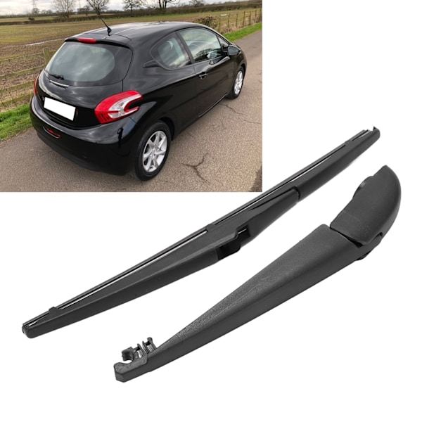 Bakspoilerarm och -bladssats för Peugeot 108 Hatchback 7/2014‑4/2019, svart