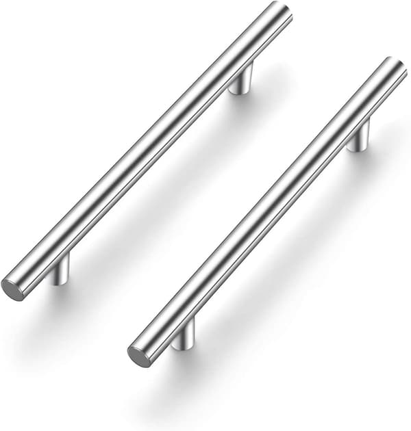 Sett med 5 Sølv Rustfritt Stål Møbelhåndtak 128mm