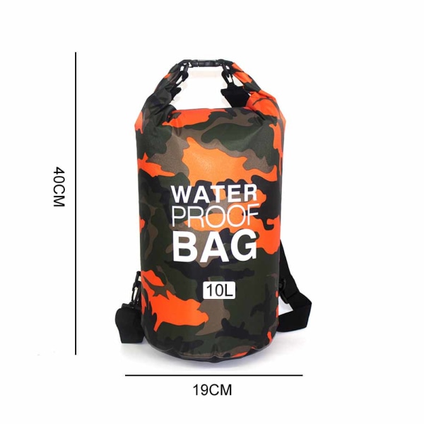 Vattentät torr väska, rullväska håller utrustningen torr för camping