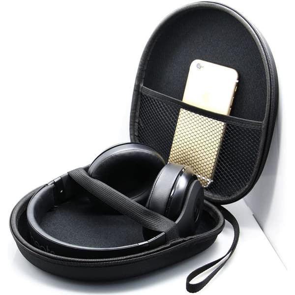 Eva Hårdt Etui til Bluetooth Hovedtelefoner, Holdbart Solidt Robust med Mikrofiber Inderfor, Ridsefast Stødsikkert, Perfekt Gave til Tech
