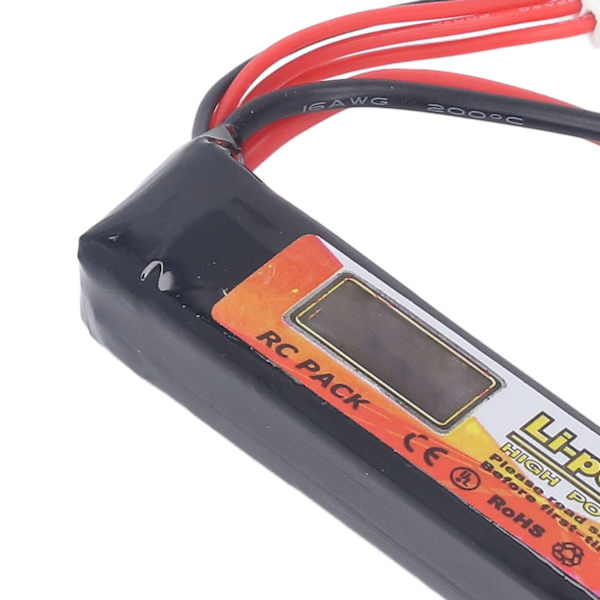 Vattenspruta Lipo-batteri 11,1V 25C urladdningshastighet 3S 1500mAh Effekt för Tamiya-kontakt