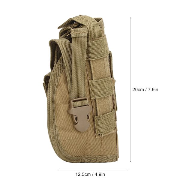 Molle bälteshölster väska militär utomhus midjeväska mångsidig nylonhölster väska för jakt camping khaki
