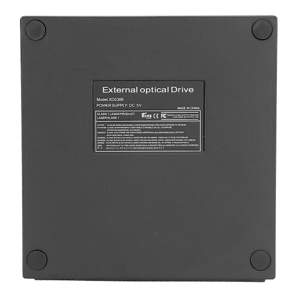 Bärbar DVD-brännare för ultrasnabb läsning och skrivning, Slim optisk enhet med höghastighetsöverföring för Windows, Mac, Linux (SATA SSD-kompatibilitet)