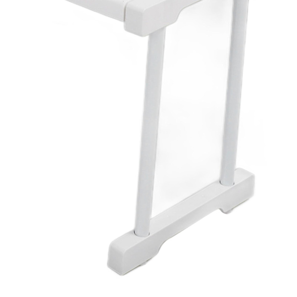 Expanderbar hylla stapelbar 121lb lastbärande avdelare förvaringsställ för garderob skåp skåp längd 67‑88cm / 26.4‑34.6in