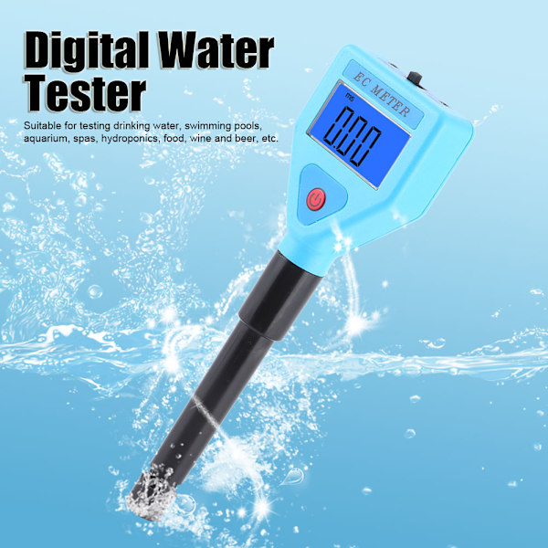 Bärbar digital vattenkvalitetsanalysator testare akvarium konduktivitetsmätare instrument