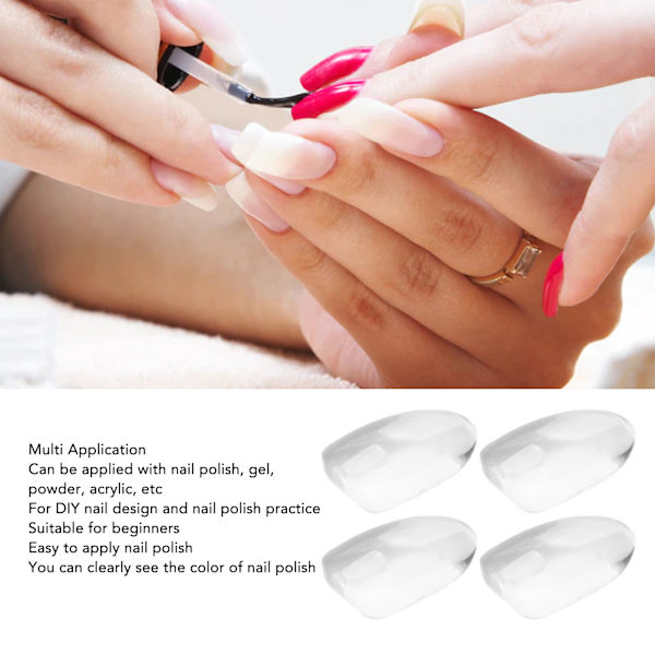 Nagellacksfärgkarta, Klart Glas med Ultrablank Finish, Vegansk Formula för Felfri Applicering, Nagelstärkande och Långvarig Lyster