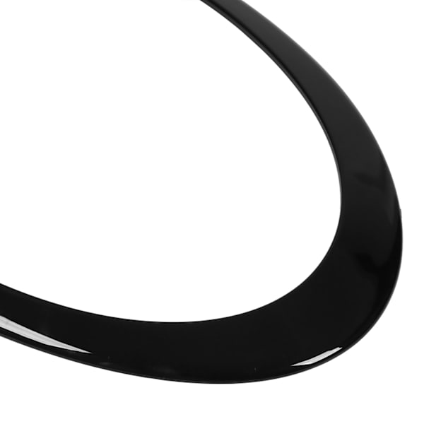 Vänster Höger Strålkastare Trim Ring Strålkastare Båge 51137351371 för Clubman F54 2014‑2019 Blank Svart