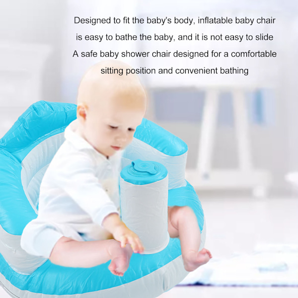 Baby Lärande Stol Spädbarn Uppblåsbar Soffa Press Uppblåsbar Baby Bad Pall Barn Pall