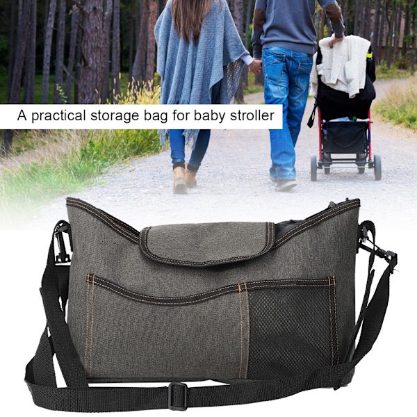 Ryggsäck för barnvagn, bärbar mammas väska, paraplyflaskhållare, förvaringsorganisatör