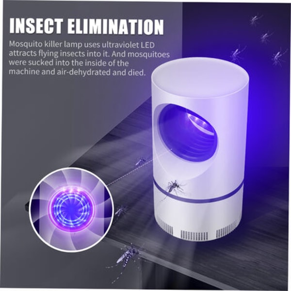 Elektrisk myggdödande lampa LED insektsdödare insektsdödare insektsdödare giftfri flugdödare myggdödande lampa 360 graders LED