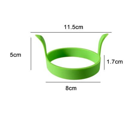 5 STK Stekt Eggform, Silikon Eggform Pannekakeform