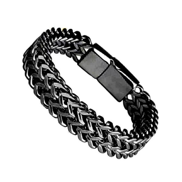Rostfritt stål Franco Link Armband, Armband för män kvinnor