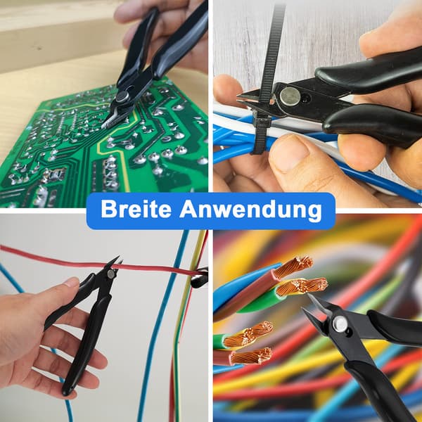 Avbitertang for Multitasking, Ergonomisk Designet Diagonalavbitere, 2 stk. Bærbare Lettvekts Sideavbitere for Elektronikk, Modeller og Smykker