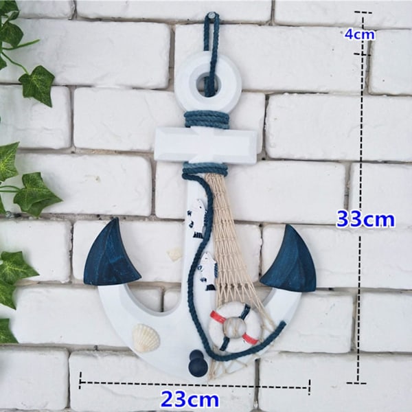 Träratt för skepp, för nautisk väggdekor, rustik finish, medelhavskänsla, heminredning, perfekt för strandtema i vardagsrummet
