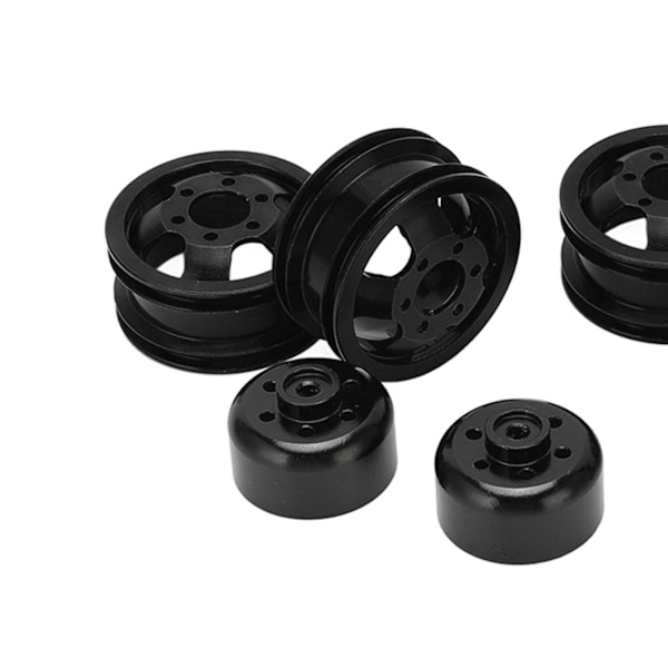 RC-hjulnav i aluminiumlegering för WPL Fj40 C14 C24 B14 B24 B16 B36 1/16 modellfordon - Svart