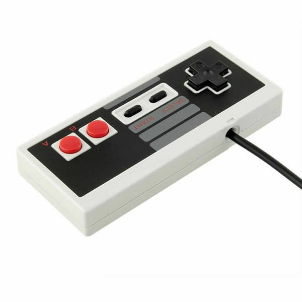 Klassisk USB-controller til Old School-spil, kompatibel med Windows PC Mac Linux Nintendo Classic Mini Edition, 2-pak sæt Plug And Play