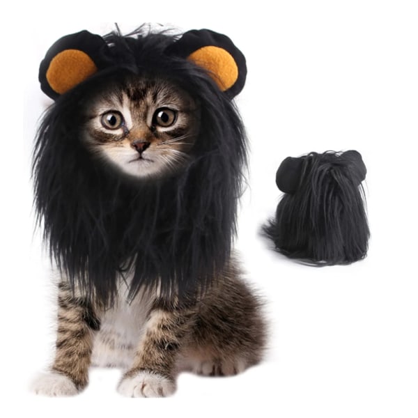 Pet Headwear Peruk Hatt Pet Dog Cat Pannband Hund Cat Dress Lion