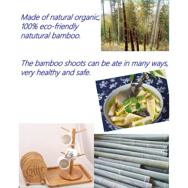 Mugghållare Träd, Kaffekoppshållare, Bambu Mugg Tree Stand, Kaffekoppställ Torktumlare med 6 krokar$Bambu trämuggställ Tree Kaffe Tekopp Organizer