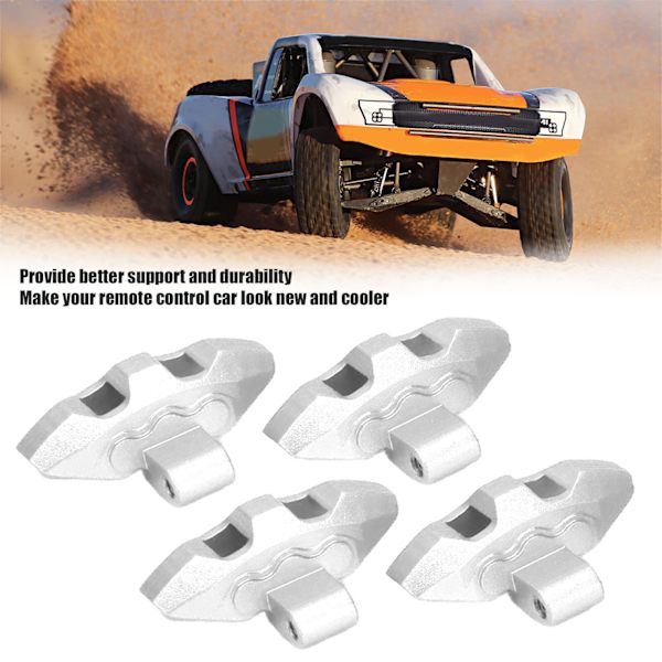 4 st RC Replica Bromsok Aluminiumlegering Bromsok för TRAXXAS UDR 1/7 RC BilSilver