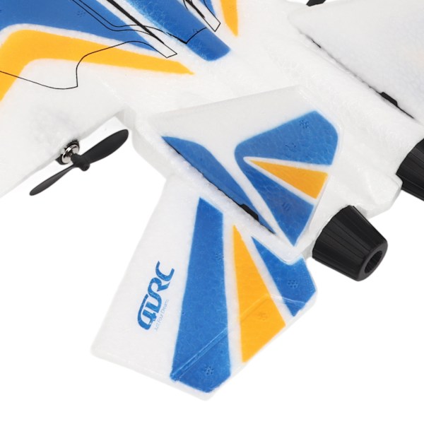 RC Glider Plane Lättviktig Flexibel Fjärrkontroll Flygplan med LED-ljus för Barn Blå 3 Batteri