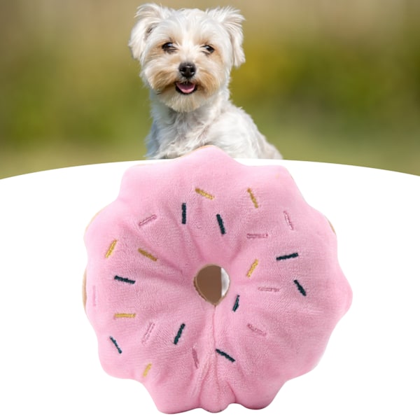 Interaktiva Kuddar Donut Form Plysch Katt Kattmynta Leksaker, Bitresistent Mjukt Husdjursleksak För Interaktiv Lek, Söta Färgalternativ Och Plyschmaterial