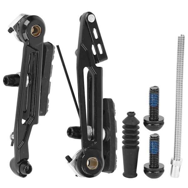 Ett par aluminiumlegering höghållfasta svarta hopfällbara cykel långa arm V-broms 412 modifierad cykeltillbehör