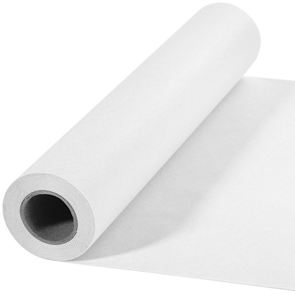 Vlieseline Stryk-På Mellanlägg, 41 cm × 10 m Lättviktigt Mellanlägg för Kläder, Vit Enkelsidig Mellanlägg för Tygsömnad, DIY Hantverk