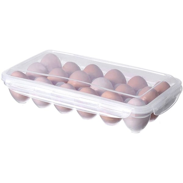 Äggbricka Ägghållare Ägglåda Bärbar Kylskåps Äggförvaringslåda