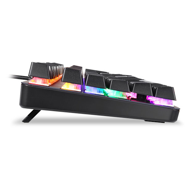 RGB Mekanisk Gamingtangentbord, LED Rainbow Bakgrundsbelyst, Blå Mekaniska Brytare USB Trådbundet Datortangentbord med För Flera Enheter Mobil PC Laptop