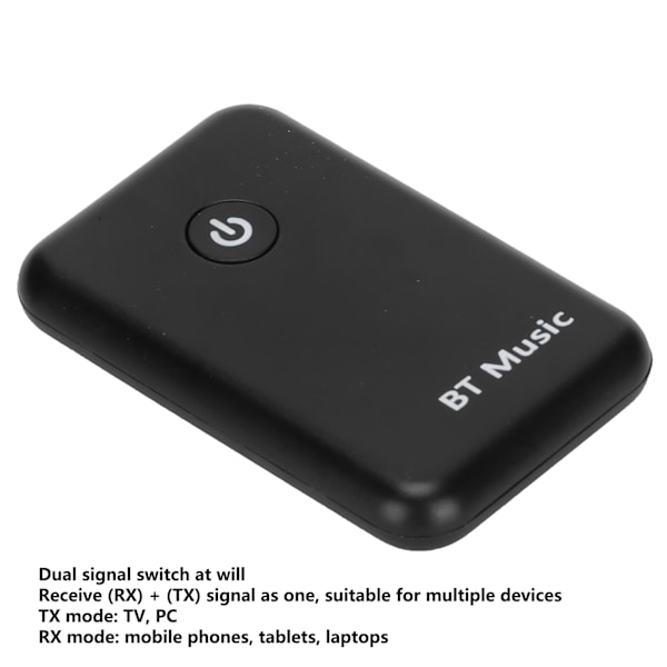 Bluetooth Transmitter Receiver til problemfri lydstreaming, High Fidelity Stereo-lydoplevelse, stabil forbindelse 3,5 mm Jack Adapter til TV PC