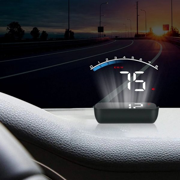 Head up display bil HUD: display OBD2, 3,5 tums hastighetsmätare bil hastighetsmätare vattentemperaturmätare motorvarvtal