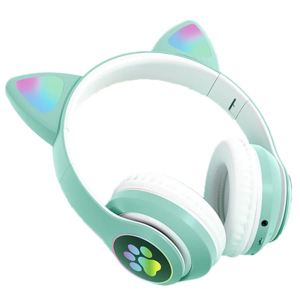 LED Lysende Hovedtelefoner, Foldbart Stereo Børneheadset med Trådløs Forbindelse til Aldre 2-13