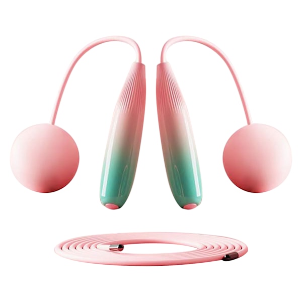 Hopprep utan hopprep Praktisk ABS PVC Säker sladdlös hopprep Hopprepssnöre för träning Gradient Rosa