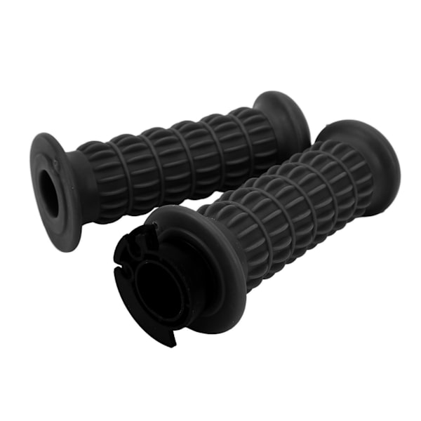 1 Par 22mm Motorcykel Styre Universal Mjuk Grepp Gasreglage Passar för Scooter GY6 50cc 80cc 125c 150cc Svart