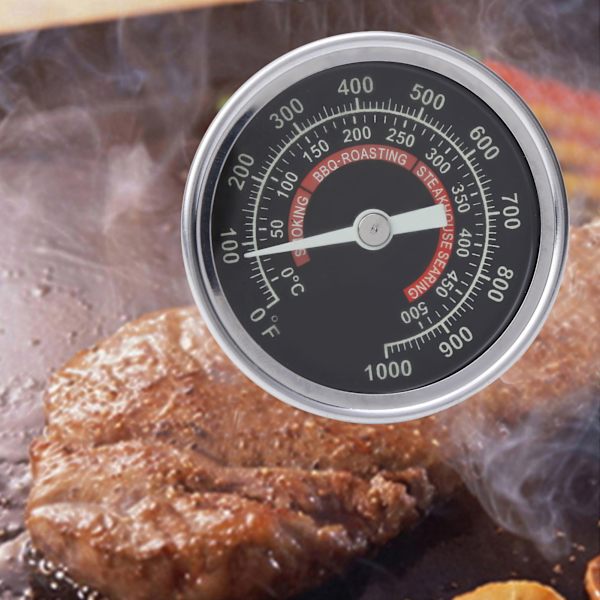 TSBX51 01000℉ Hushållsugn Grilltermometer i Rostfritt Stål Matlagningstemperaturmätare