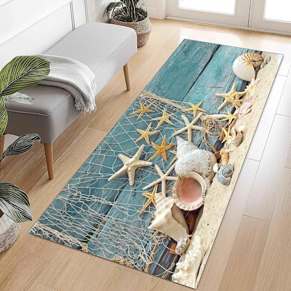 3D-tryckt golvmatta tjock flanell halkfri golvmatta tvättbar matta 40 x 120 cm