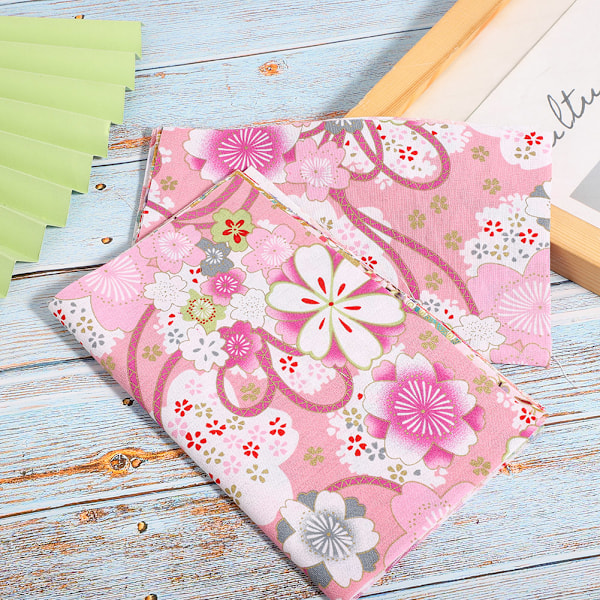 10 st japansk stil bomullstyg blommönster sömnadstillbehör för DIY handgjorda väskor dockkläder 25x20cm