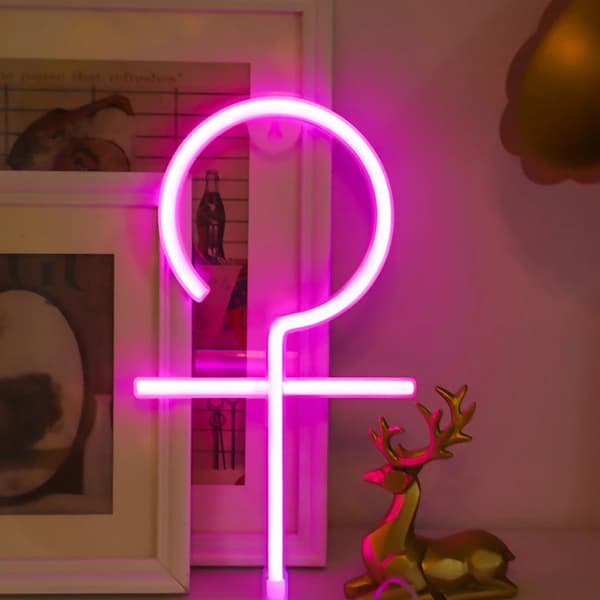 LED neon ny skylt display kvinna skylt neonljus för rum sovrum