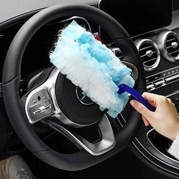 Fluffy Duster Refills,Flash Dust Magnet Refill, Engångsdammhuvuden, Handdammrefill, 20-pack, Blå…