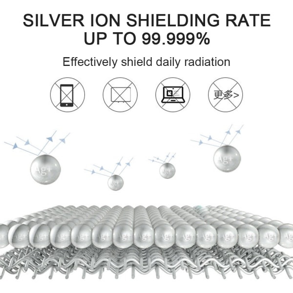 Anti-strålning Gravidkläder, Double-Layer Silver Fiber Anti