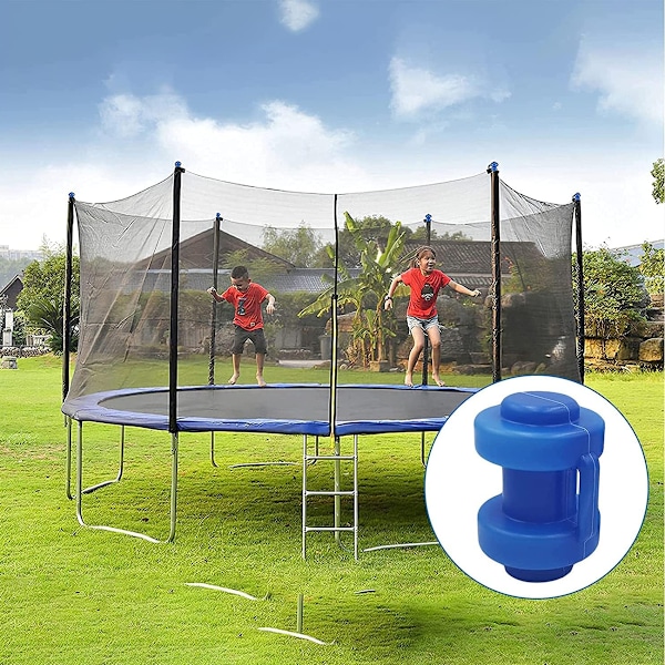 Säkerhetstillbehör för Trampolin, Stolplock med Enkel Anslutning, Mångsidiga Kompatibla Stolplock för Nät, Plastmaterial av Hög Kvalitet