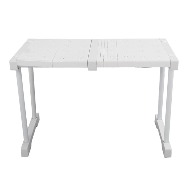 Expanderbar hylla stapelbar 121lb lastbärande avdelare förvaringsställ för garderob skåp skåp längd 37‑48cm / 14.6‑18.9in