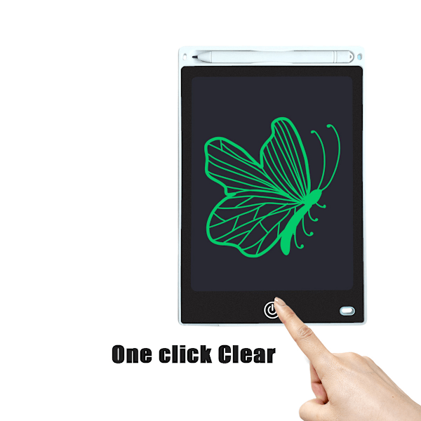 8,5 tum LCD Skrivplatta Tablet Elektronisk Digital Handskrift Ritbord Pad Vit