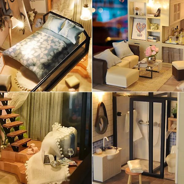 DIY Hus Miniatyr Present Inredning Konstruktion (Rumbox)